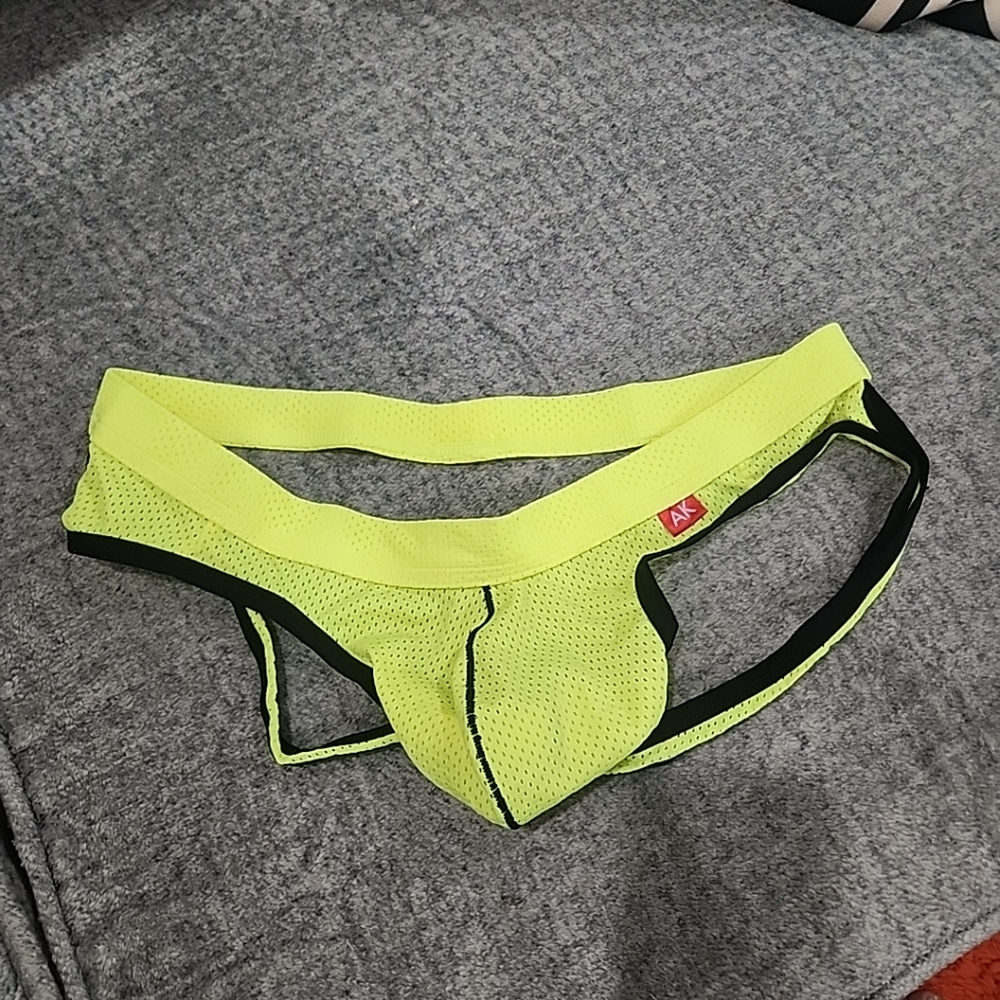Arjen Kroos Jockstrap Neon Yellow/black Sz L.